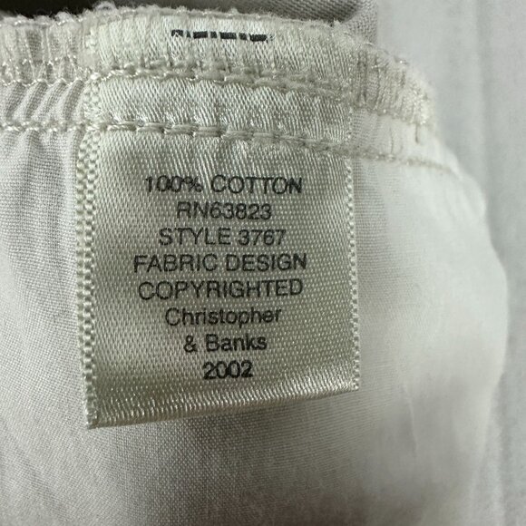 Christopher & Banks Women's Embroidered Floral Pants Size 12 - Picture 5 of 7